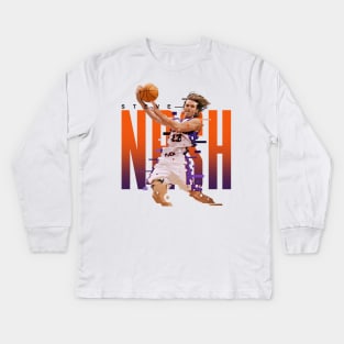 Steve Nash Kids Long Sleeve T-Shirt